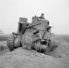 French M3 Lee based M31 ARV destroyed by a landmine in Indochina - 1952.jpg