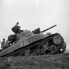 French M4A1 Sherman Masséna in Tu Vu, Tonkin region of Indo-China - January 1952.jpg