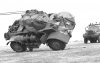 Australian Staghound Armoured Car undergoing a tilt test.jpg