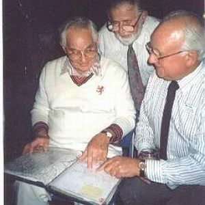 Alf White, Ted Hull And Ron At 166 Squadron Re union