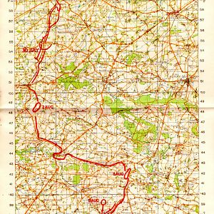 10th HLI   Map 2   Caumont To Estry