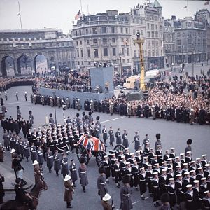 Churchill funeral procession Trafalgar Square ( Copyright 541879 565304146837054 1776006295 N)