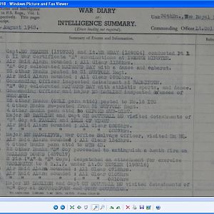 30th Royal Berkshires 2 To 16 Aug 1943