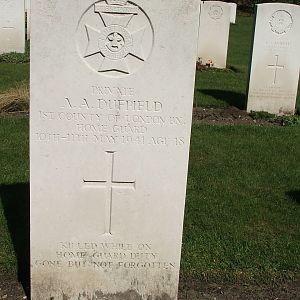 A.A.Duffield  Home Guard