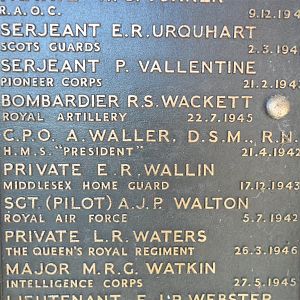 E.R.Wallin Home Guard
