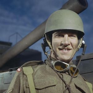 Sergeant of the Coldstream Guards, Guards Armoured Training Wing, Pirbright, Surrey, November 1943; IWM TR 1432