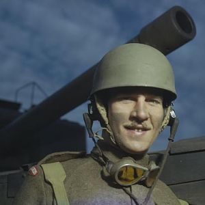 Sergeant of the Coldstream Guards, Guards Armoured Training Wing, Pirbright, Surrey, November 1943; IWM TR 1436