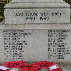 SKELMERSDALE War Memorial