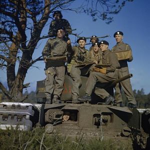 Churchill tank of A Squadron, 43rd Battalion, Royal Tank Regiment, 33rd BrigadeL IWM TR 212