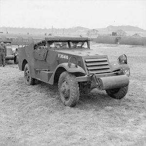 White Scout Car of the Grenadier Guards, Guards Armoured Division, 3 March 1942; IWM H 17571