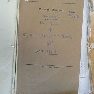 56th Recce War Diary October 1943