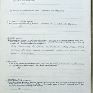 CARDWELL, Roy Arthur George, 2719825, Guardsman, 2nd Battalion IRISH GUARDS, Captured France, 24 May 1940 - WO 344-55-1