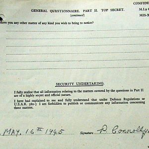 CONNOLLY, Patrick, 2722789, Guardsman, 1st Battalion IRISH GUARDS, Captured Italy, 29 January 1944 - WO 344-70-2