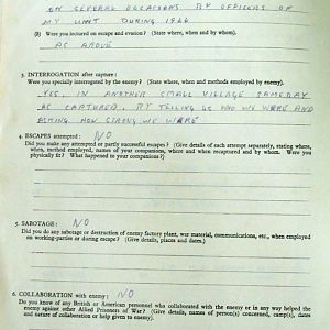 ALLEN, Jack, 2723255, Guardsman, 2nd Armoured Battalion IRISH GUARDS, Captured Germany, 21 Apr 1945, - WO 344-5-1