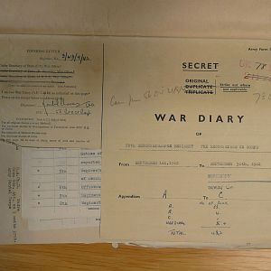 78 Recce War Diary September 1942