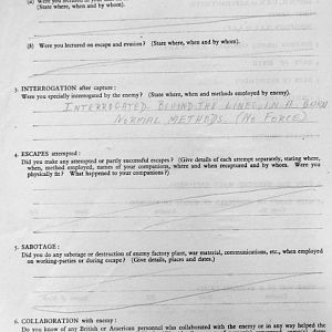 AULDS, Samuel, 2718750, Lance Serjeant, 1st Battalion IRISH GUARDS, Captured Italy, 22 Feb 1944 - WO 344-11-2