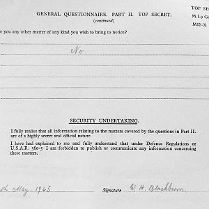 BLACKBURN, William Henry, 2718222, Guardsman, 2nd Battalion IRISH GUARDS, Captured Holland, May 1940 - WO 344-30-2