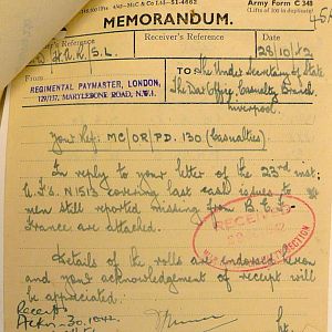 Grenadier Guards Missing Personnel, BEF