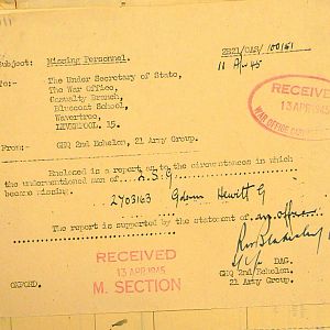 Scots Guards Missing Personnel, NWE