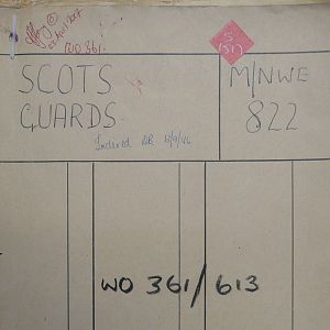 Scots Guards Missing Personnel, NWE