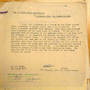 Scots Guards Missing Personnel, NWE