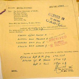 Scots Guards Missing Personnel, NWE