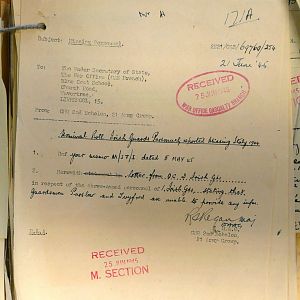 1st Battalion Irish Guards, Italy, Missing Personnel file