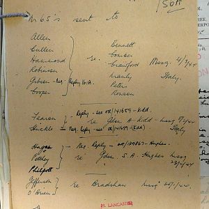 1st Battalion Irish Guards, Italy, Missing Personnel file