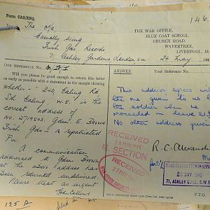 1st Battalion Irish Guards, Italy, Missing Personnel file