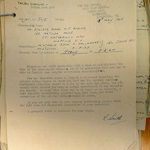 1st Battalion Irish Guards, Italy, Missing Personnel file