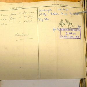 1st Battalion Irish Guards, Italy, Missing Personnel file
