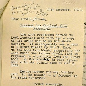 Procedure for the submission of recommendations for awards to the Merchant Navy