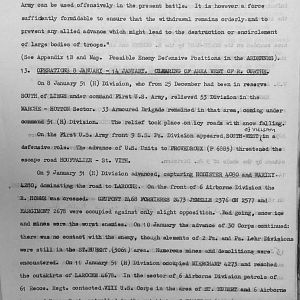 German attack in the Ardennes: Operation by 30 Corps