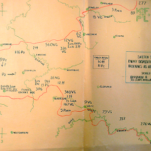 German attack in the Ardennes: Operation by 30 Corps