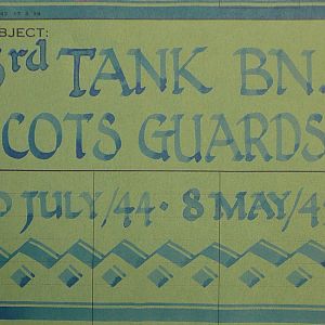 Scots Guards, 3rd Tank Battalion, 20 Jul 1944 - 8 May 1945