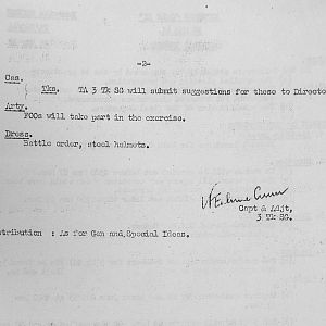 March Appendices, 3 Tank Battalion Scots Guards 1944