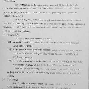 August Appendices, 3 Tank Battalion Scots Guards 1944