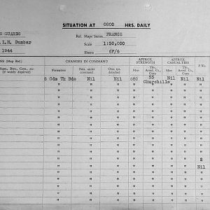September Appendices, 3 Tank Battalion Scots Guards 1944