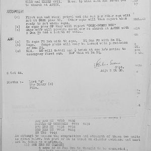 October Appendices, 3 Tank Battalion Scots Guards 1944