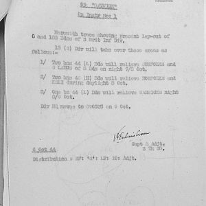 October Appendices, 3 Tank Battalion Scots Guards 1944