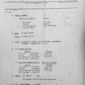 December Appendices, 3 Tank Battalion Scots Guards 1944