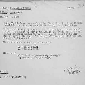 December Appendices, 3 Tank Battalion Scots Guards 1944