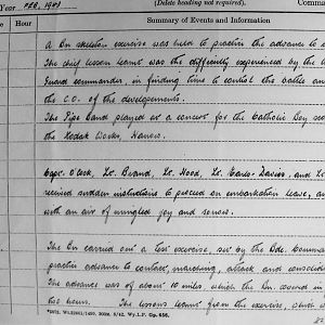 February War Diary, 3 Irish Guards, 1943