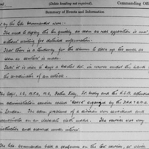 February War Diary, 3 Irish Guards, 1943