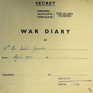April War Diary, 3rd Battalion Irish Guards, 1943