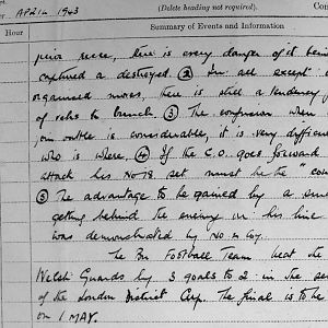 March War Diary, 3rd Battalion Irish Guards, 1943