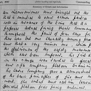 July War Diary, 3rd Battalion Irish Guards, 1943