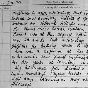 July War Diary, 3rd Battalion Irish Guards, 1943