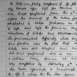 September War Diary, 3rd Battalion Irish Guards, 1943