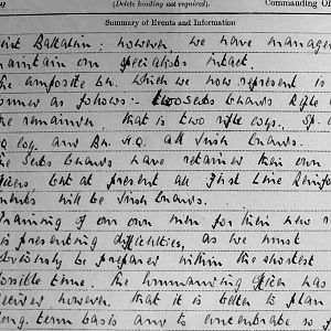 September War Diary, 3rd Battalion Irish Guards, 1943